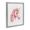 Stupell Industries Pink Unicorn with Paint Splatter Framed Print Under Glass, design by Creative Studio